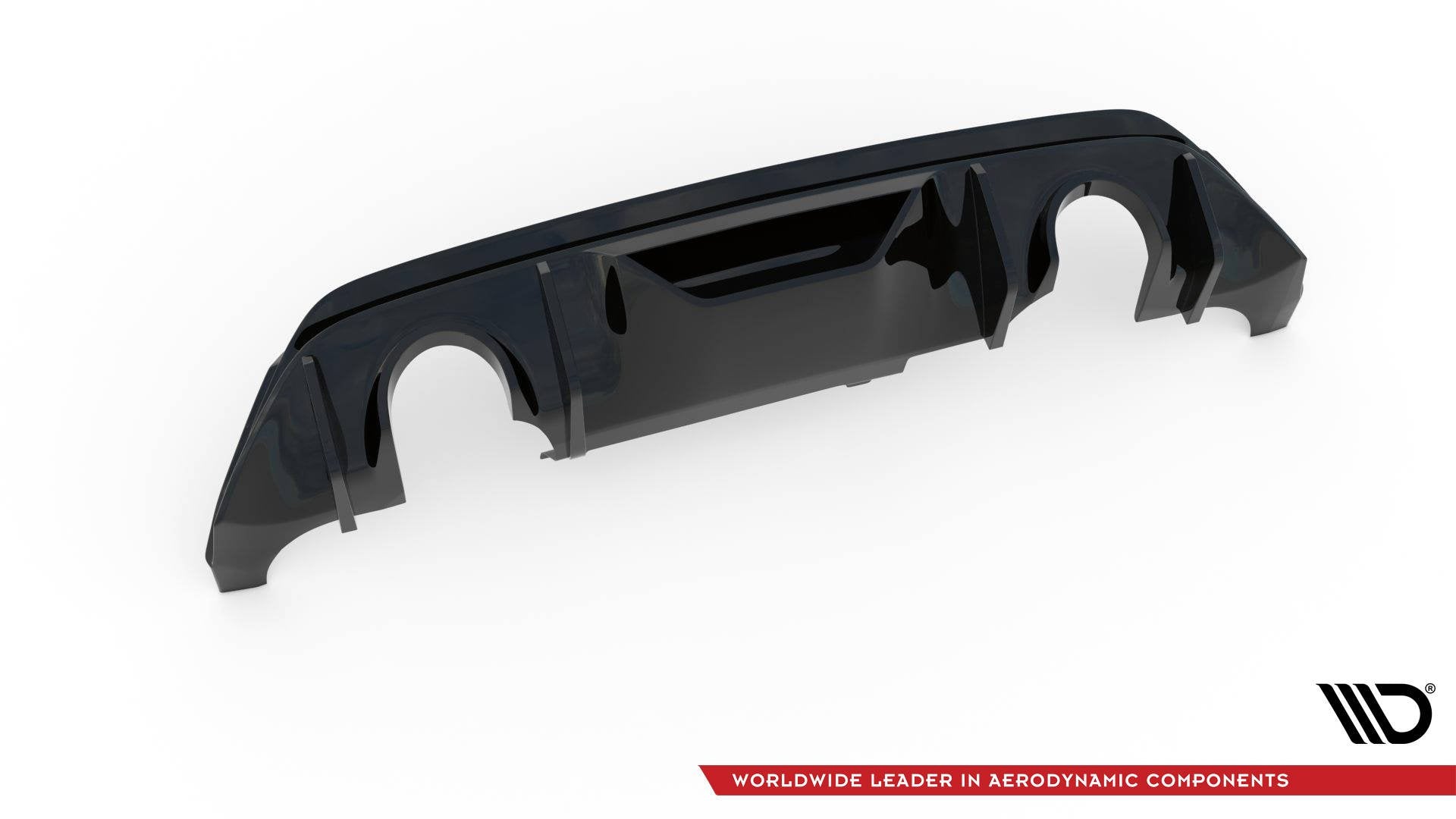 Maxton Design Diffusor Heck Ansatz passend für + Milltek Sport Auspuffverlängerung Ford Fiesta ST Mk8 + GPF System