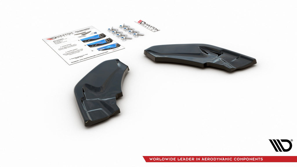 Maxton Design Heck Ansatz Flaps Diffusor passend für BMW X2 F39 M-Paket schwarz Hochglanz