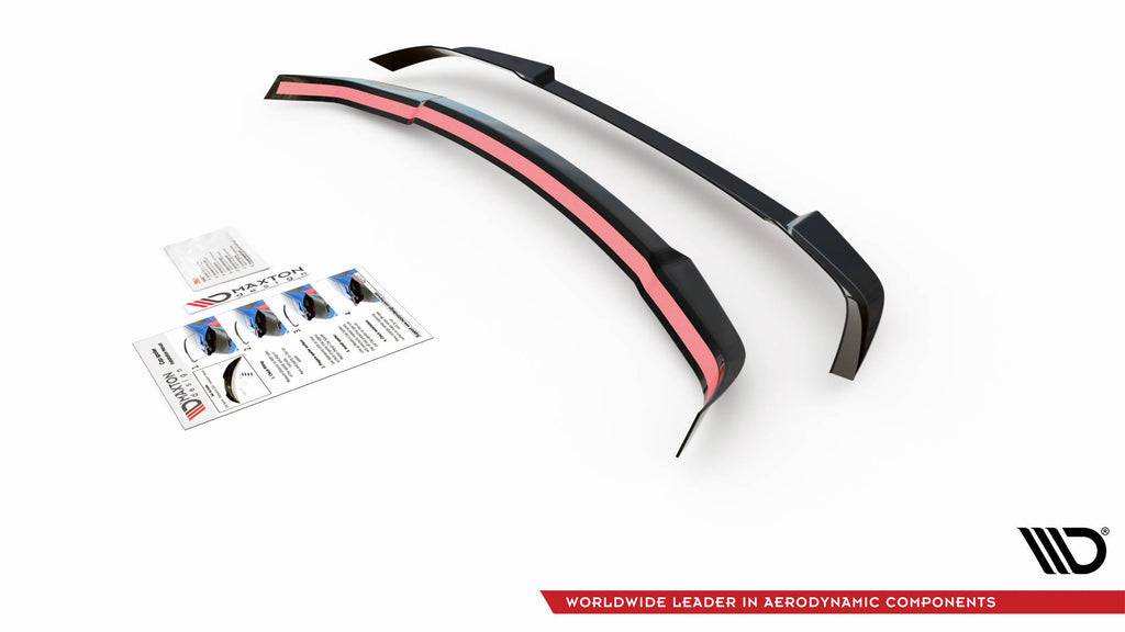 Maxton Design Spoiler CAP passend für Skoda Enyaq iV schwarz Hochglanz