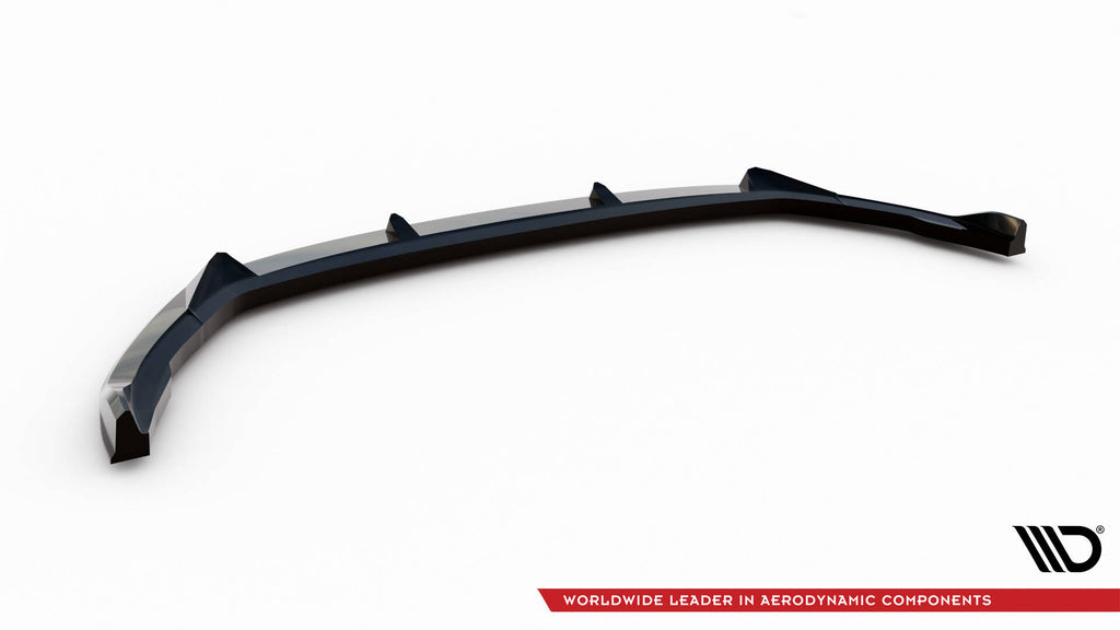 Maxton Design Street+ Spoilerlippe Front Ansatz V.2 passend für Skoda Kamiq Monte Carlo Mk1 Facelift schwarz Hochglanz