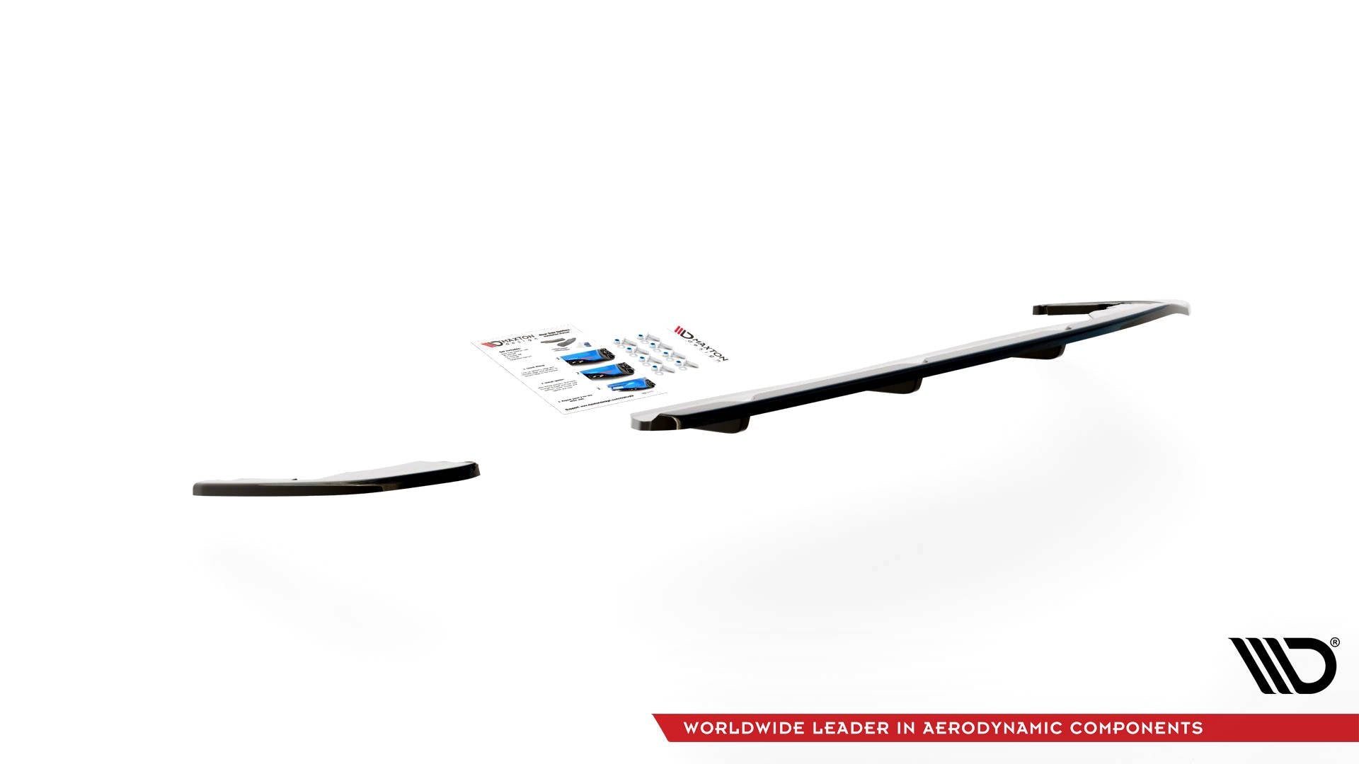 Maxton Design Street+ Mittlerer Diffusor RACE passend für Peugeot 508 Diesel Mk2 schwarz Hochglanz