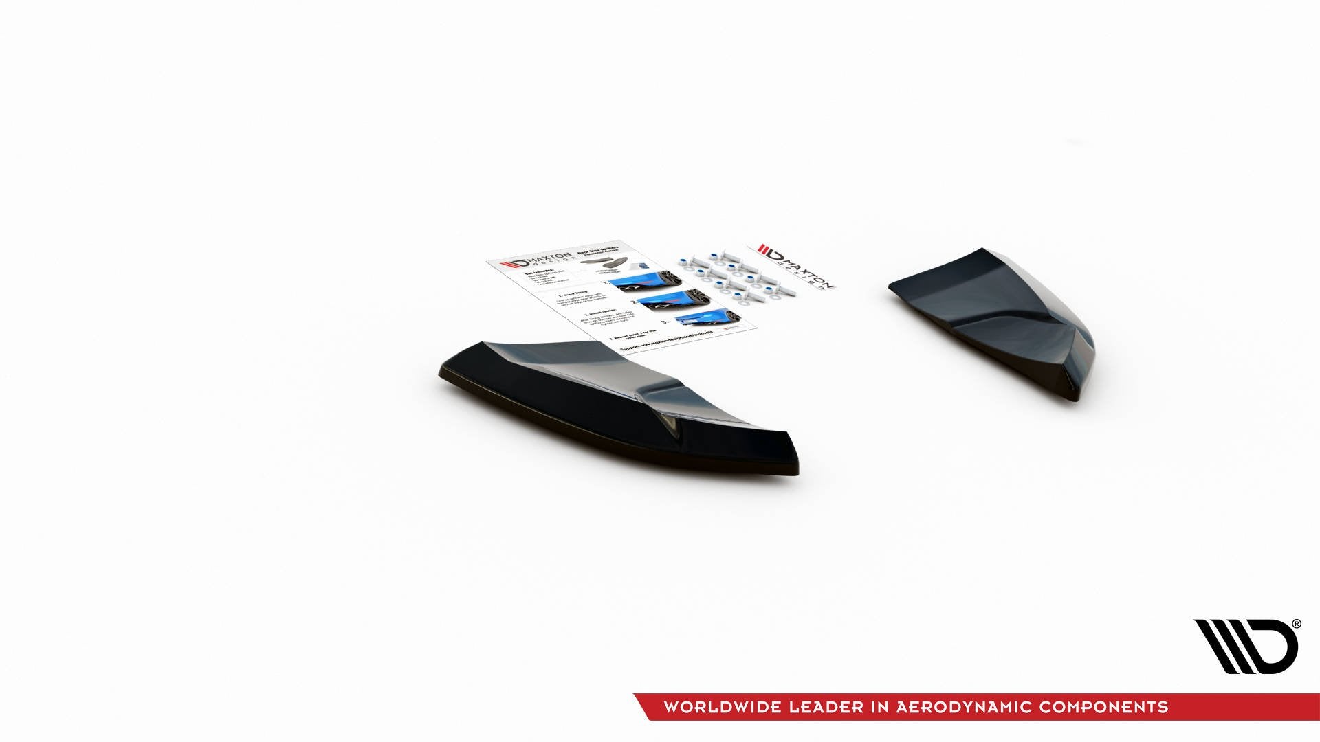 Maxton Design Heck Ansatz Flaps Diffusor passend für Audi SQ5 Mk1 (8R) schwarz Hochglanz
