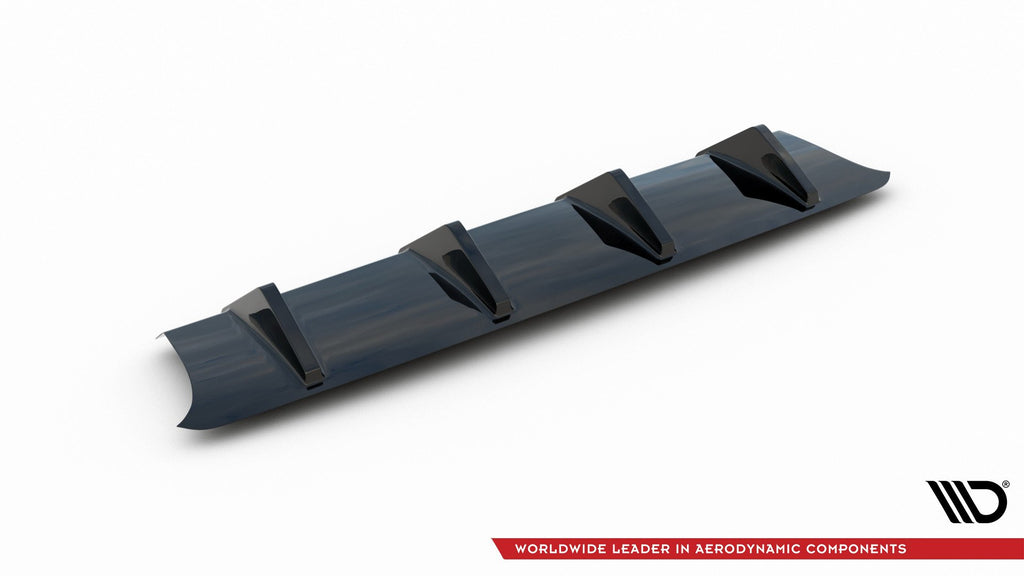 Maxton Design Diffusor Heck Ansatz passend für Audi S3 Hatchback 8V Facelift schwarz Hochglanz