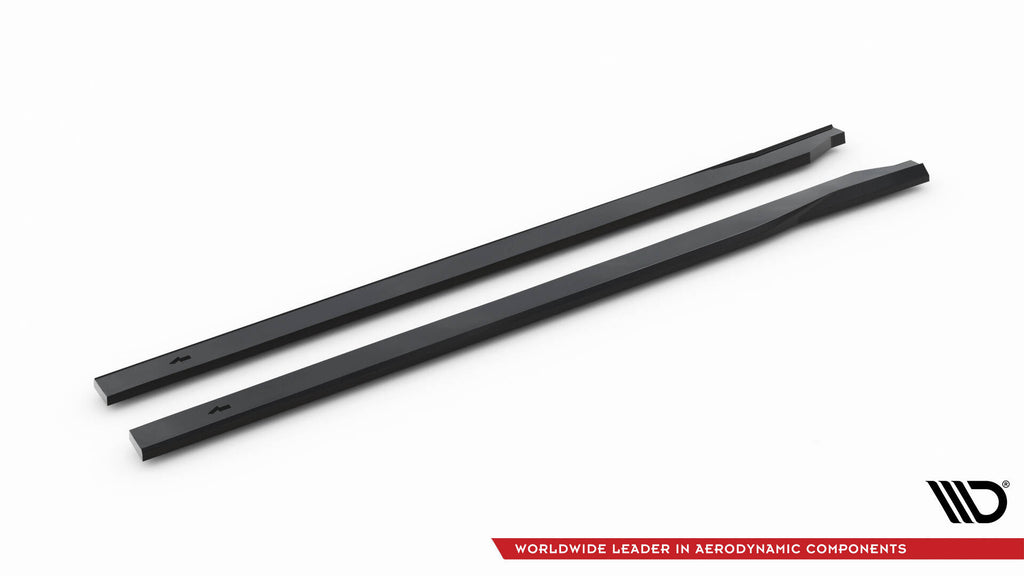 Maxton Design Street+ Seitenschweller Leisten passend für Hyundai Kona N-line Mk2 schwarz Hochglanz