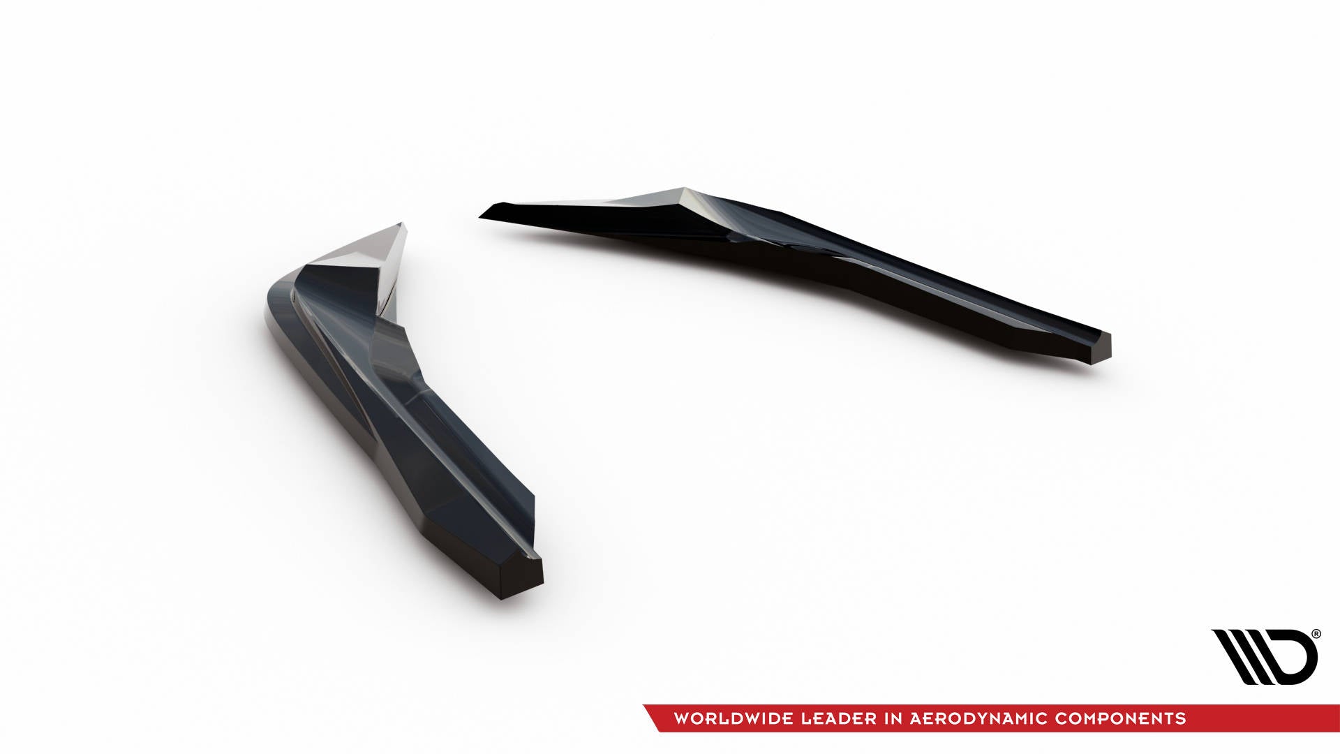 Maxton Design Heck Ansatz Flaps Diffusor V.3 passend für (Für heckansatz v.1) BMW M2 G87 schwarz Hochglanz