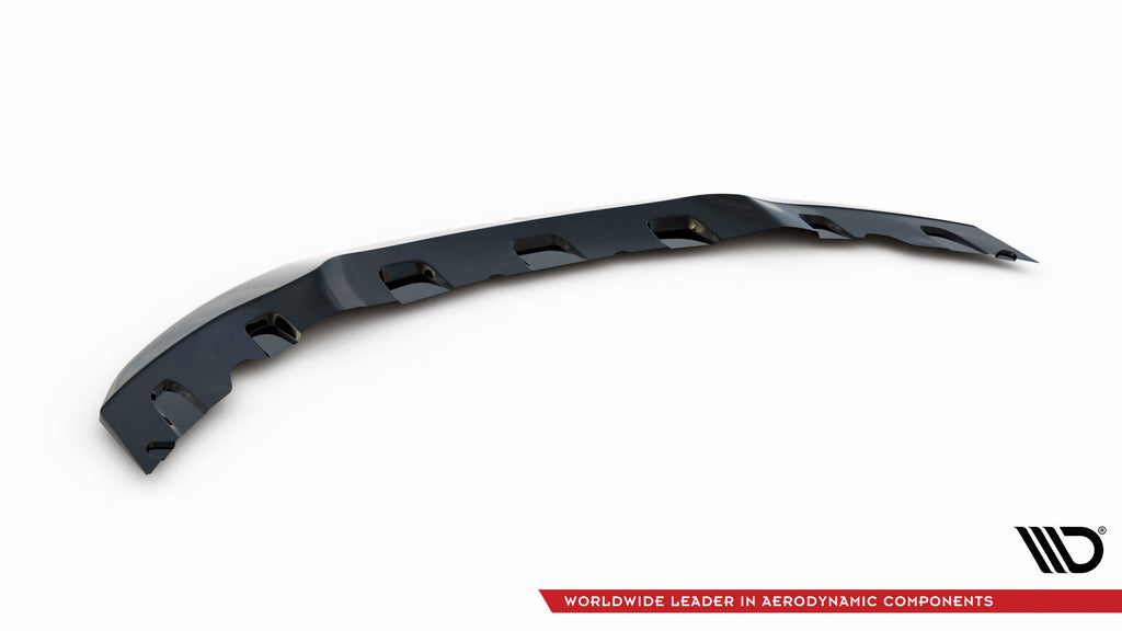 Maxton Design Street+ Spoilerlippe Front Ansatz V.2 passend für BMW 4er Coupe / Gran Coupe / Cabrio M-Paket F32 / F36 / F33 schwarz Hochglanz