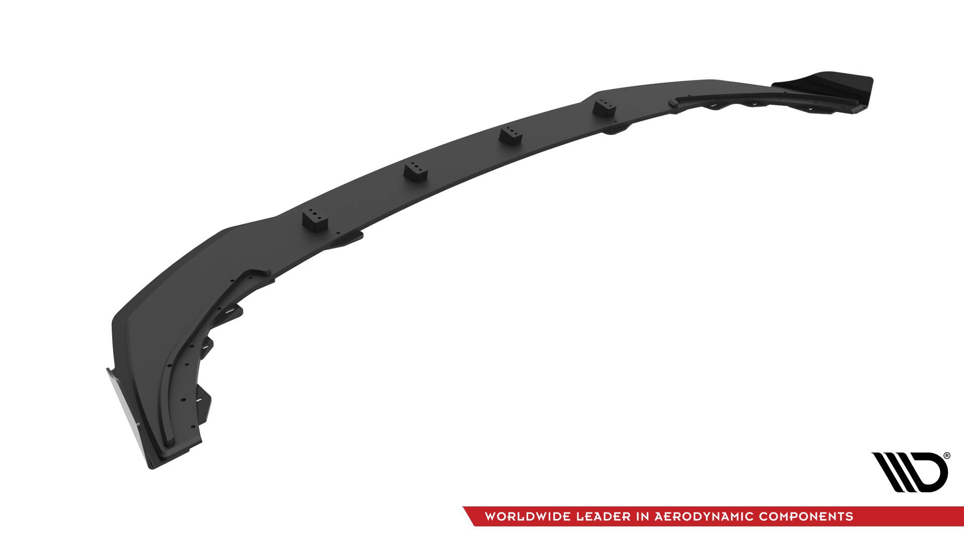 Maxton Design Street Pro Street+ Spoilerlippe Front Ansatz + Flaps passend für BMW 1er M-Paket / M135i / 128ti F40 schwarz Hochglanz