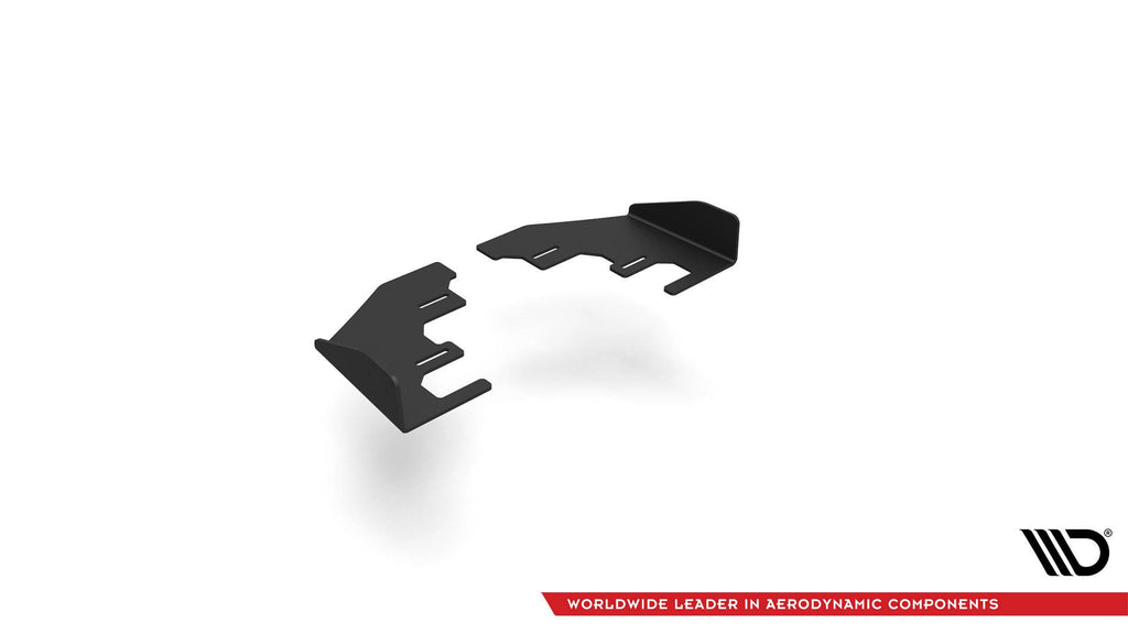 Maxton Design Hintere Seiten Flaps passend für Seat Leon FR Hatchback Mk4 schwarz Hochglanz