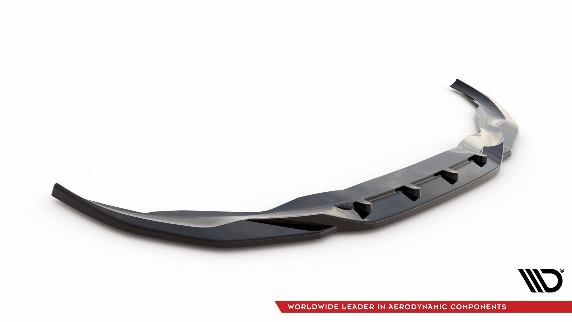 Maxton Design Street+ Spoilerlippe Front Ansatz V.3 passend für BMW 7 M-Paket G11 / G12 Facelift schwarz Hochglanz