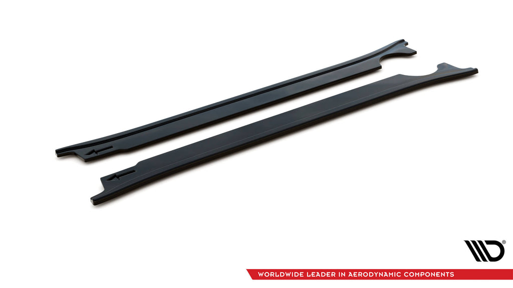 Maxton Design Street+ Seitenschweller Leisten passend für Porsche 911 Carrera 4S 992 schwarz Hochglanz