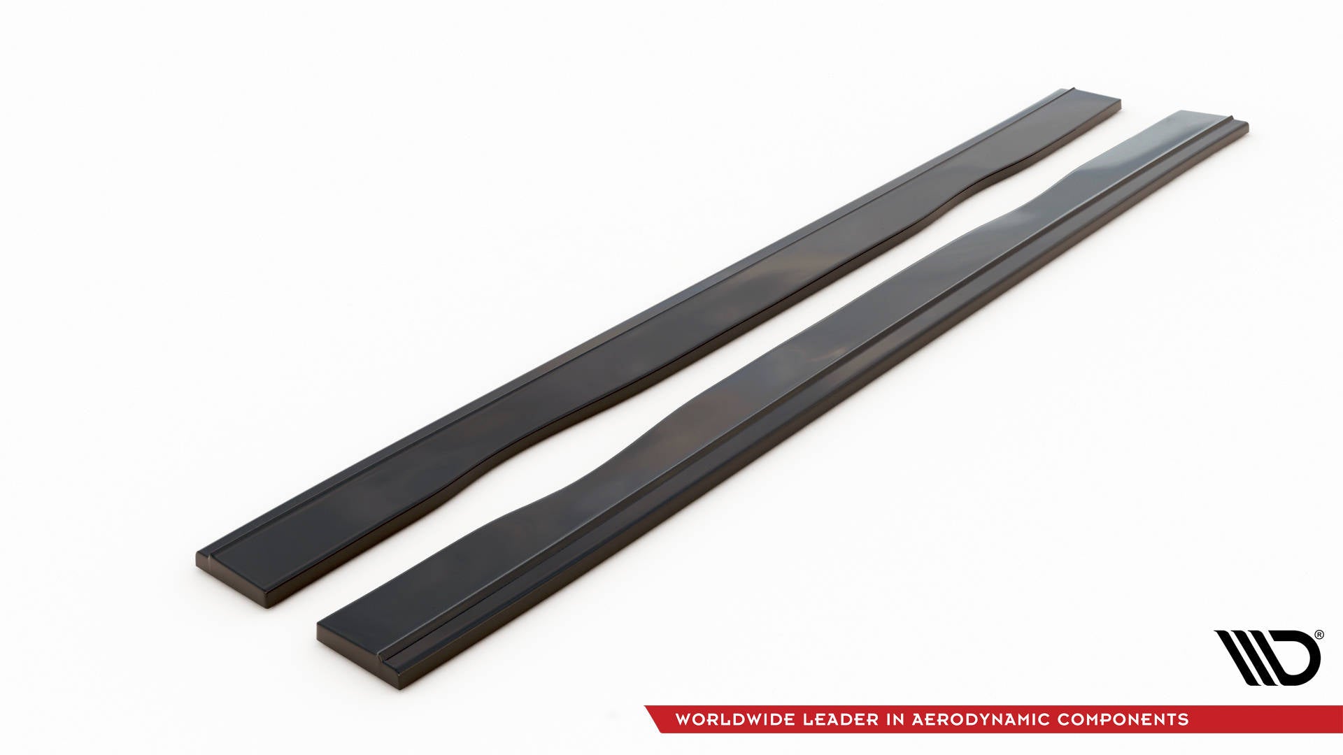 Maxton Design Street+ Seitenschweller Leisten passend für RENAULT CLIO MK3 RS schwarz Hochglanz