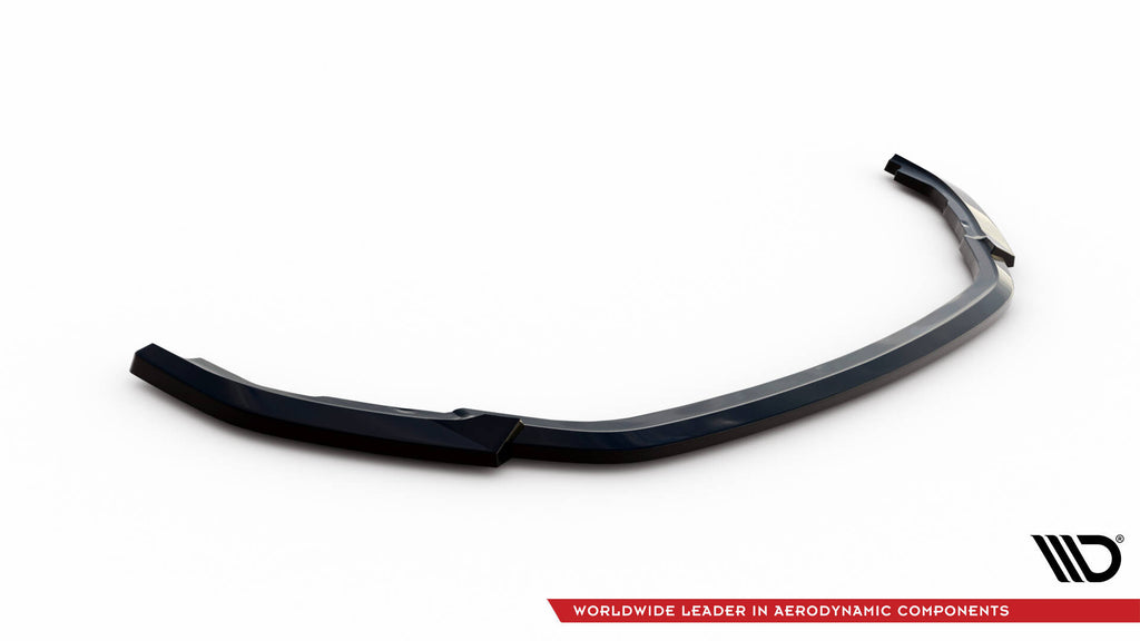 Maxton Design Street+ Spoilerlippe Front Ansatz passend für Renault Express Mk2 schwarz Hochglanz