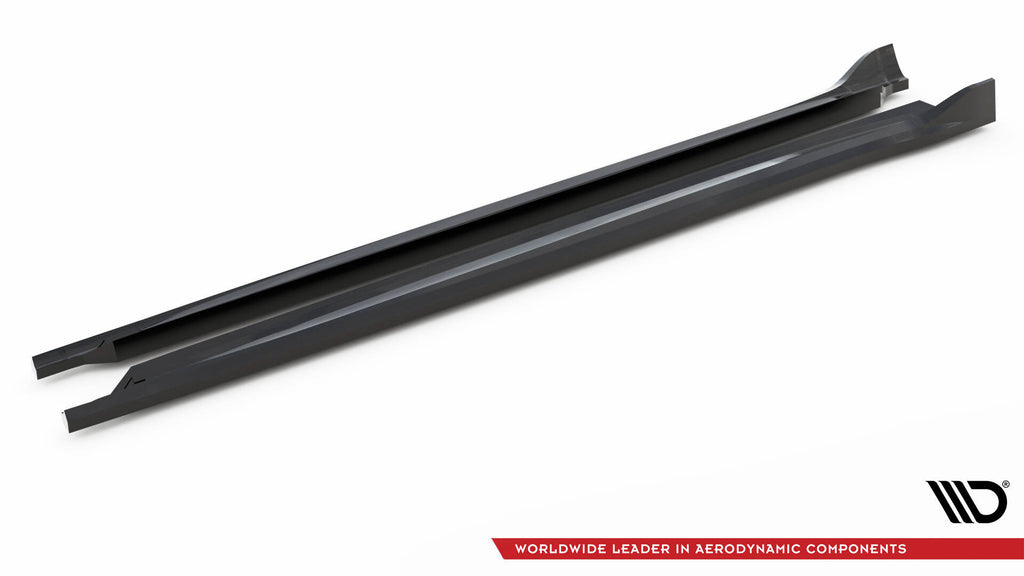 Maxton Design Street+ Seitenschweller Leisten passend für Maserati Grecale GT / Modena Mk1 schwarz Hochglanz