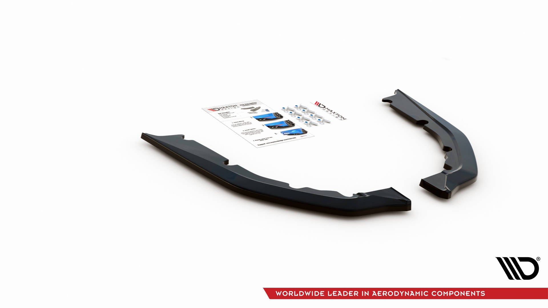 Maxton Design Heck Ansatz Flaps Diffusor V.1 passend für BMW M4 G82 / G82 Facelift schwarz Hochglanz