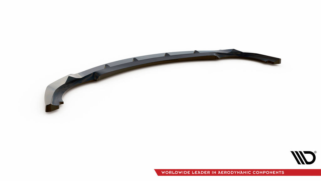 Maxton Design Street+ Spoilerlippe Front Ansatz V.1 passend für BMW 3er Coupe E46 schwarz Hochglanz