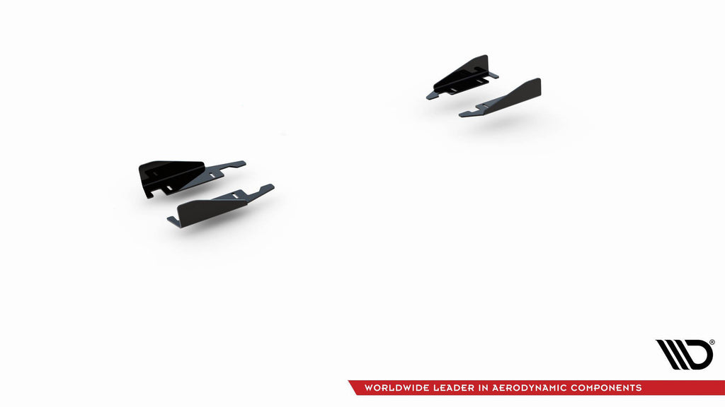 Maxton Design Seitenschweller Flaps passend für VW Golf GTI Clubsport Mk8 Facelift schwarz Hochglanz