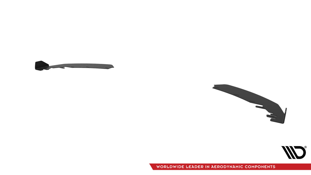 Maxton Design Front Stoßstange Flaps passend für BMW M2 G87 schwarz Hochglanz