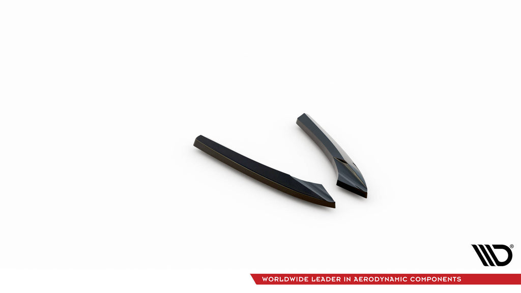 Maxton Design Heck Ansatz Flaps Diffusor passend für Audi A5 Coupe 8T Facelift schwarz Hochglanz