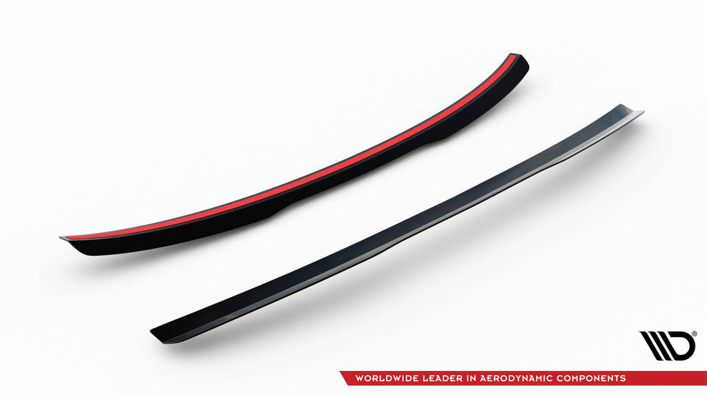 Maxton Design Spoiler CAP passend für Audi A6 / A6 S-line / S6 Limousine C7 Facelift schwarz Hochglanz
