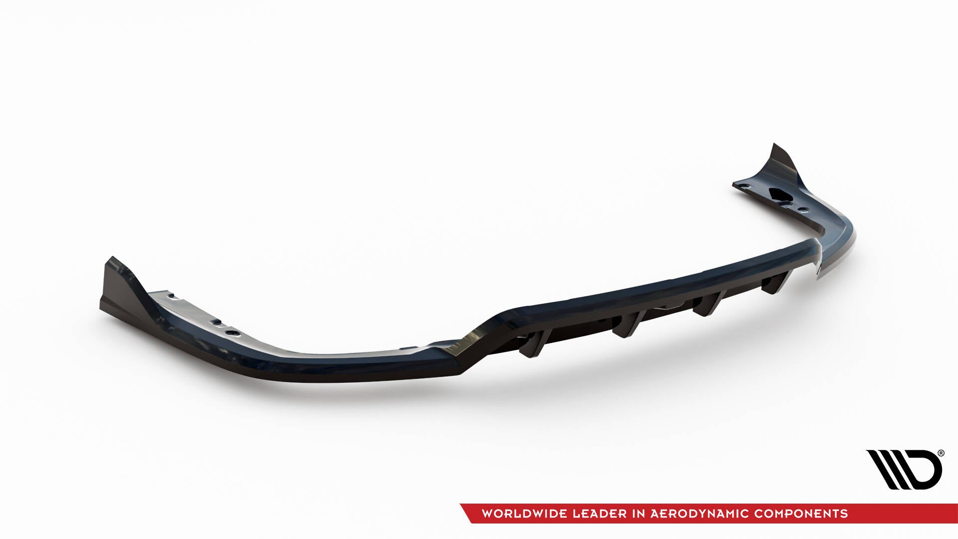Maxton Design Street+ Mittlerer Diffusor RACE V.2 passend für BMW X6 M-Paket G06 Facelift schwarz Hochglanz