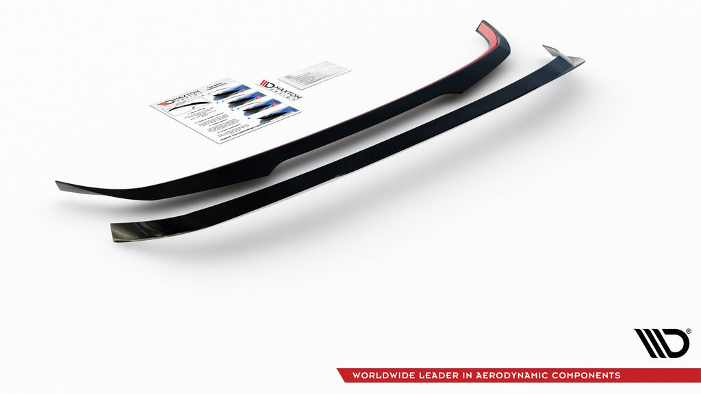 Maxton Design Spoiler CAP V.2 passend für VW Golf Hatchback Mk8 / Mk8 Facelift schwarz Hochglanz