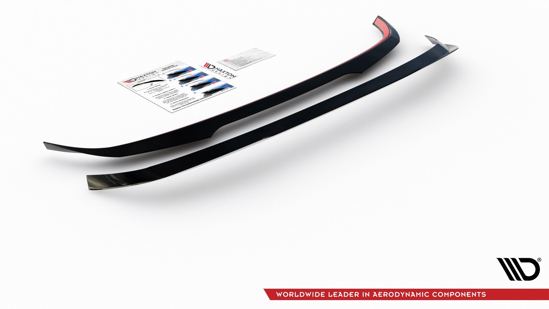 Maxton Design Spoiler CAP V.2 passend für VW Golf Hatchback Mk8 / Mk8 Facelift schwarz Hochglanz