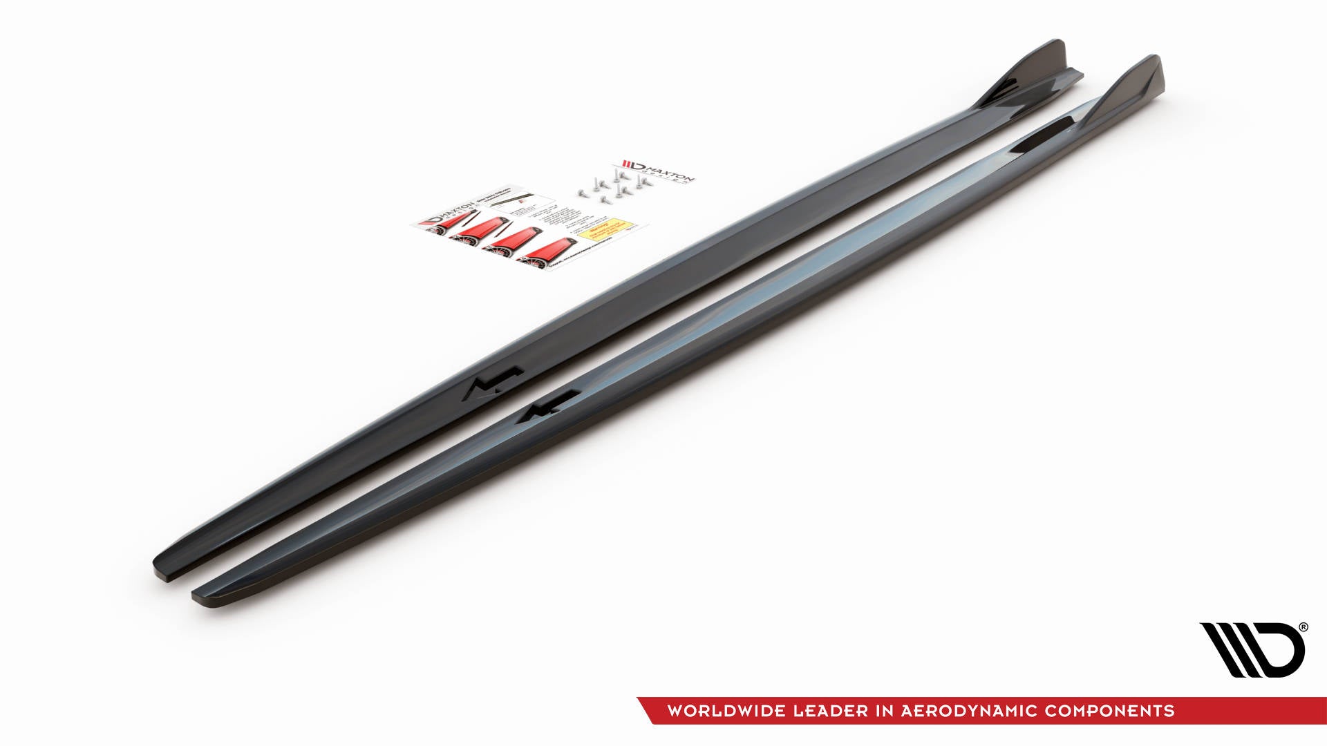 Maxton Design Street+ Seitenschweller Leisten V.2 passend für BMW 2 Gran Coupe M-Paket / M235i F44 schwarz Hochglanz