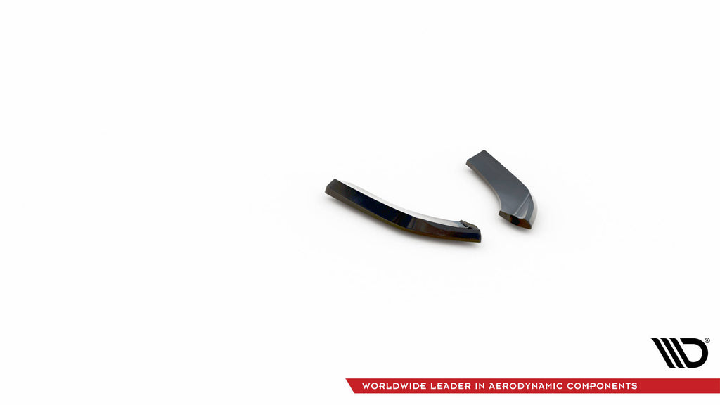 Maxton Design Heck Ansatz Flaps Diffusor V.1 passend für Mini Cooper Clubman John Cooper Works F54 Facelift schwarz Hochglanz