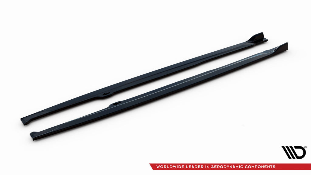 Maxton Design Street+ Seitenschweller Leisten passend für Toyota Corolla XII Hatchback schwarz Hochglanz
