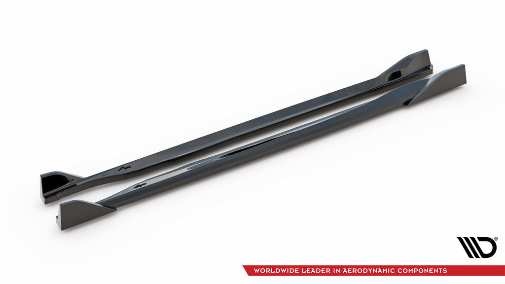 Maxton Design Street+ Seitenschweller Leisten passend für V.3 passend für Subaru BRZ Mk2 schwarz Hochglanz
