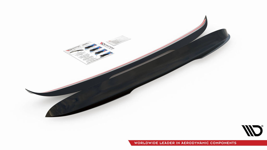 Maxton Design Spoiler CAP passend für Mercedes-Benz V-Klasse AMG-Line W447 Facelift schwarz Hochglanz