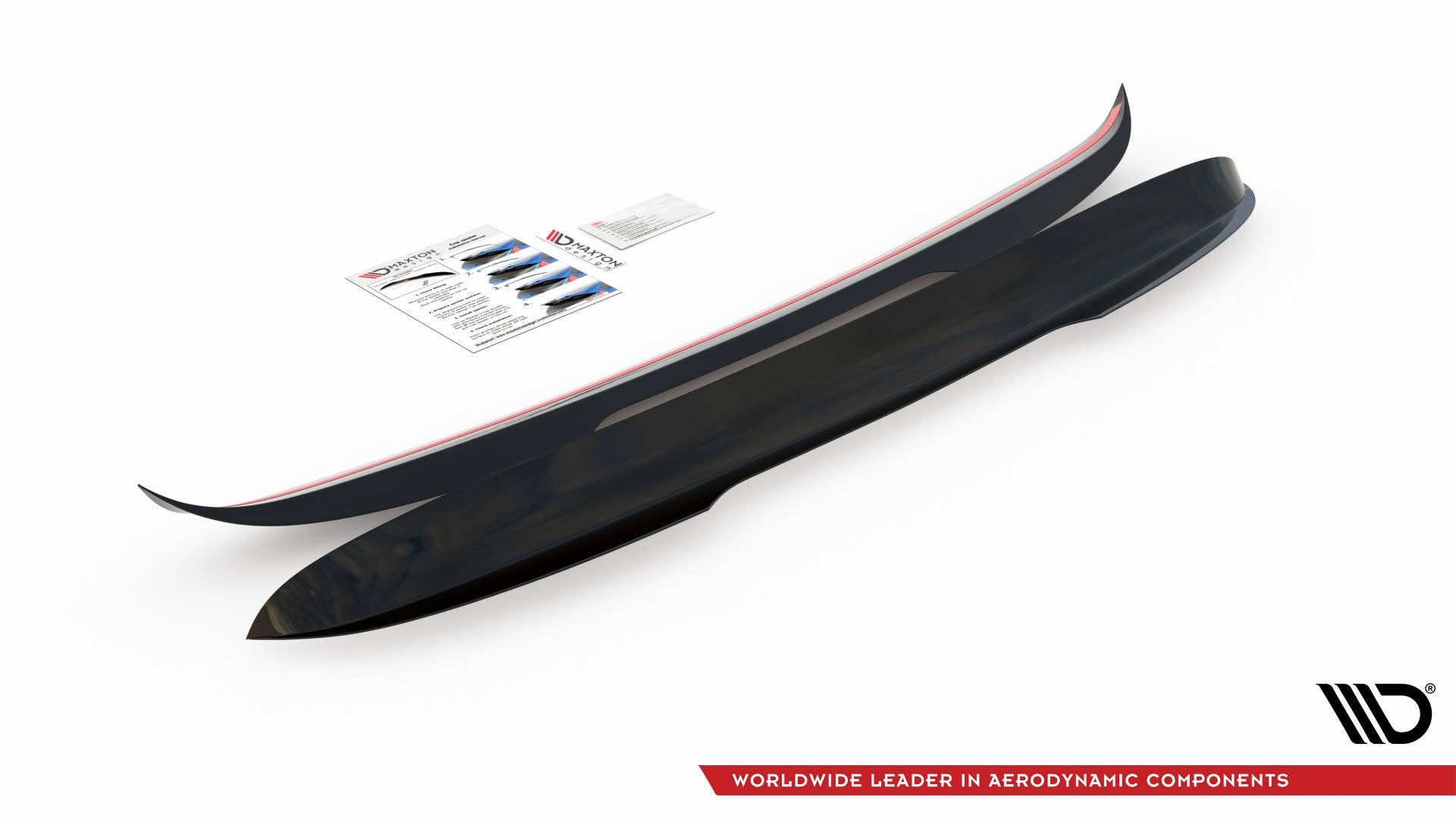 Maxton Design Spoiler CAP passend für Mercedes-Benz V-Klasse AMG-Line W447 Facelift schwarz Hochglanz