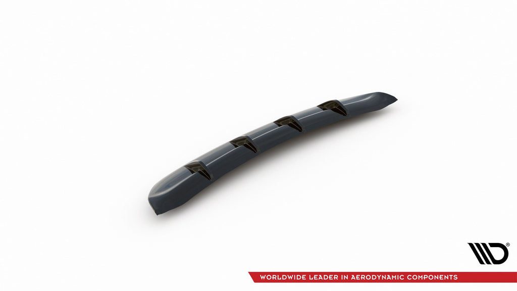 Maxton Design Diffusor Heck Ansatz passend für Ford Mondeo Vignale Mk5 Facelift schwarz Hochglanz