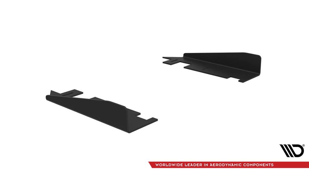 Maxton Design Side Flaps Audi A7 S-Line C7 Schwarz Hochglanz