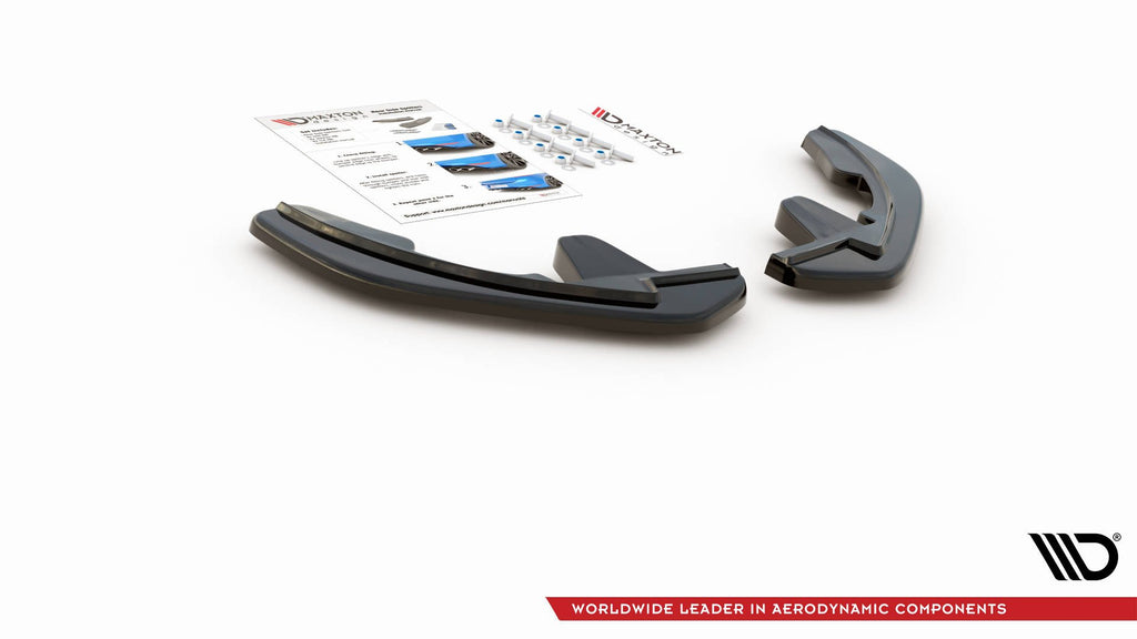 Maxton Design Heck Ansatz Flaps Diffusor passend für Renault Megane Mk.4 GT-Line schwarz Hochglanz