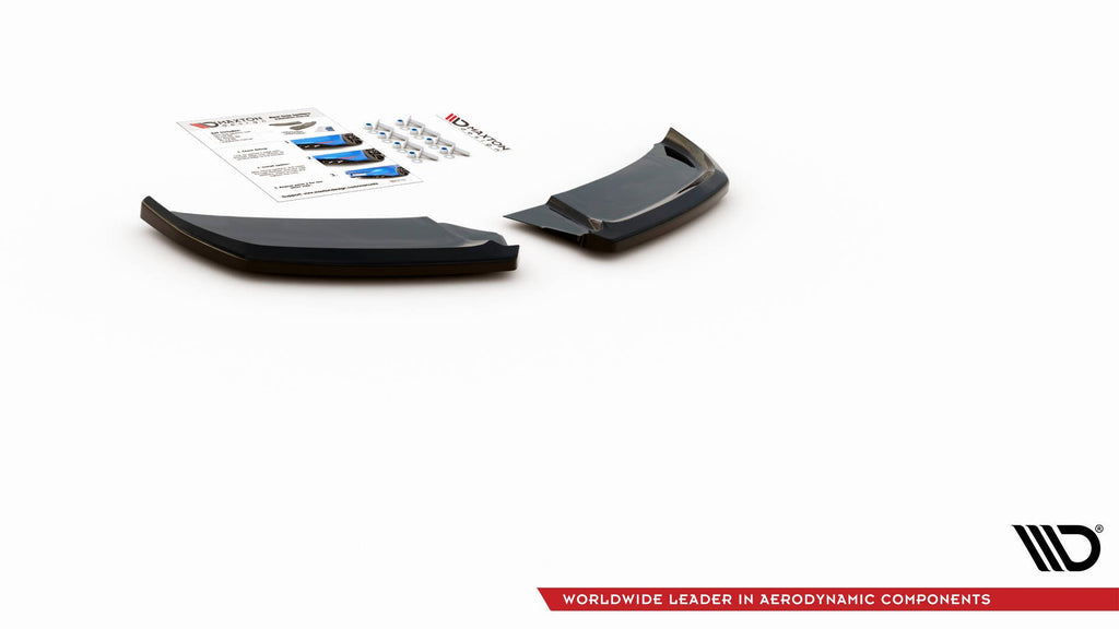 Maxton Design Heck Ansatz Flaps Diffusor passend für Audi A1 S-Line GB schwarz Hochglanz