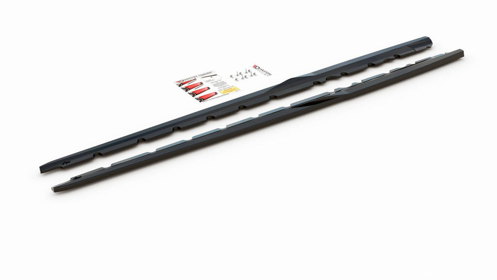 Maxton Design Street+ Seitenschweller Leisten passend für Audi R8 Mk2 Facelift schwarz Hochglanz