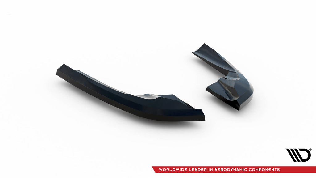 Maxton Design Heck Ansatz Flaps Diffusor passend für Audi A3 S-Line / S3 Sportback 8V schwarz Hochglanz