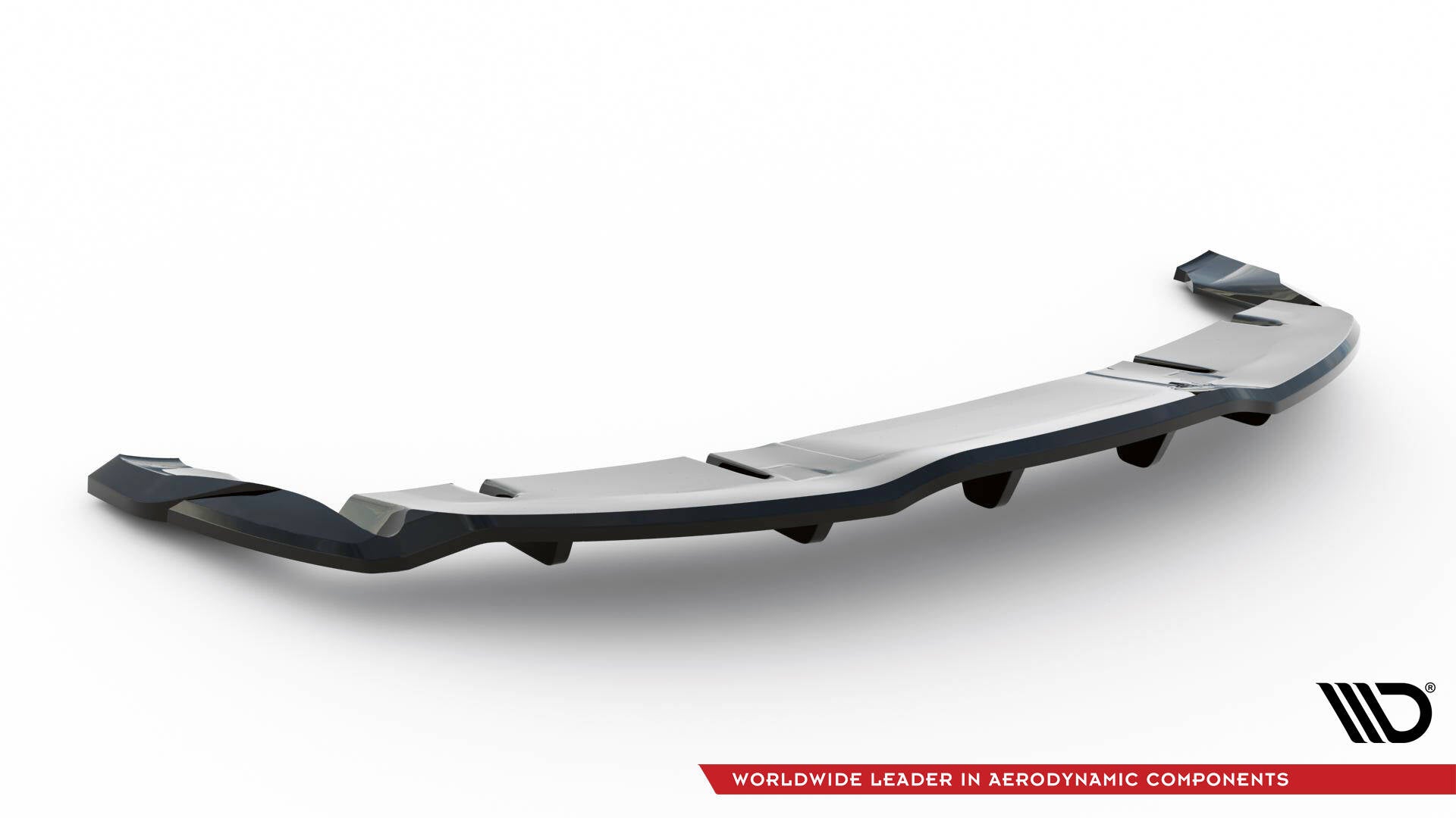 Maxton Design Street+ Mittlerer Diffusor RACE V.2 passend für Tesla Model 3 Project HighlandFacelift schwarz Hochglanz