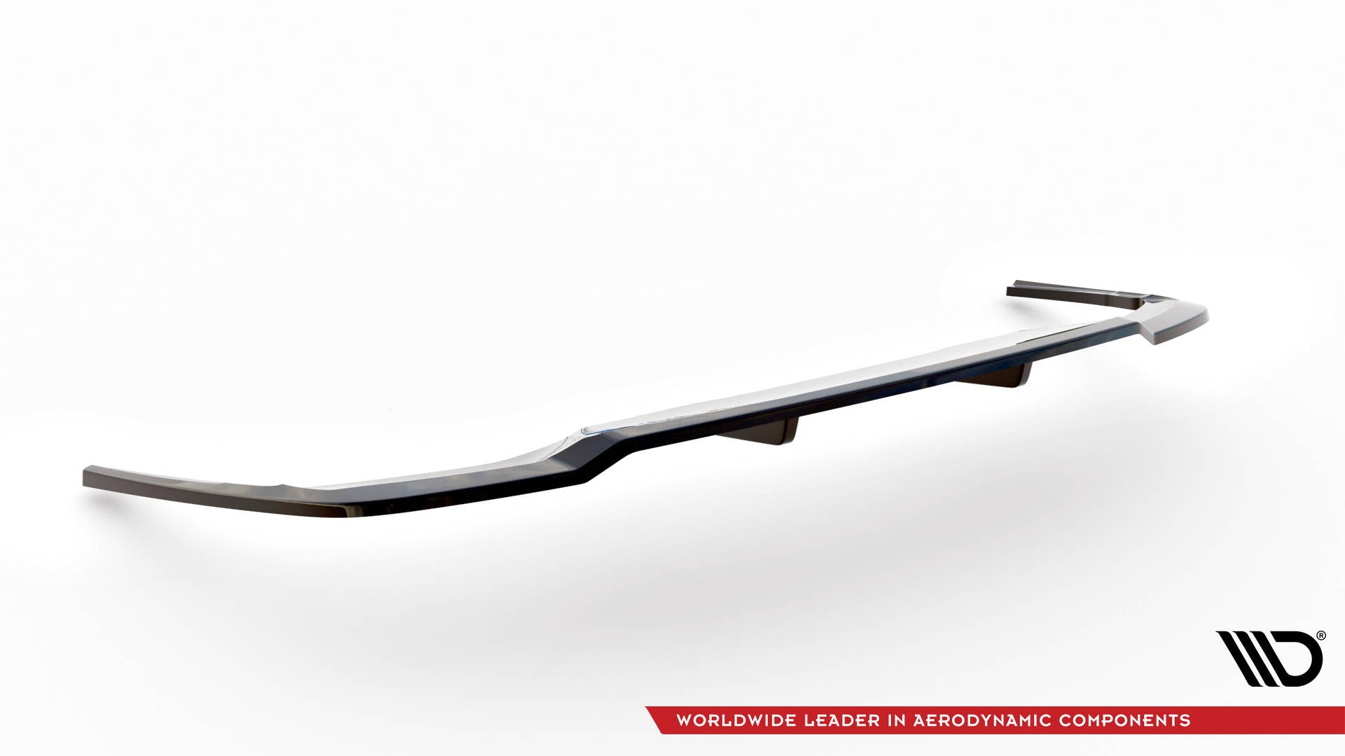 Maxton Design Street+ Mittlerer Diffusor RACE passend für V.1 Audi A4 S-Line B9 Facelift schwarz Hochglanz