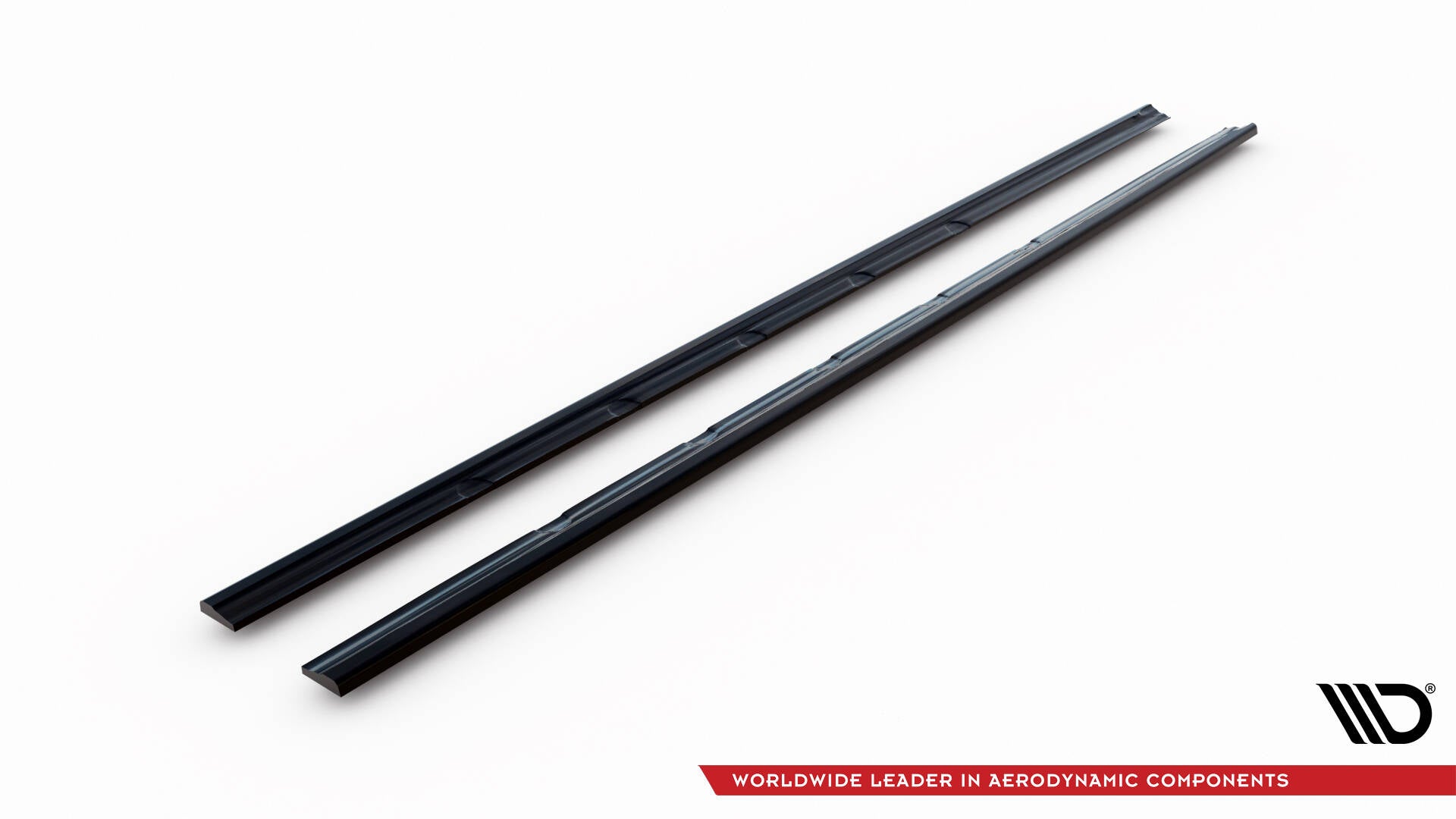 Maxton Design Street+ Seitenschweller Leisten passend für VW T6.1 Long schwarz Hochglanz