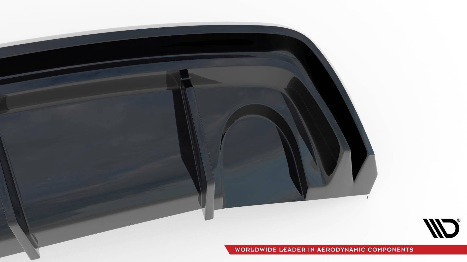 Maxton Design Diffusor Heck Ansatz passend für Alfa Romeo Giulietta (Einzelauspuff li.)