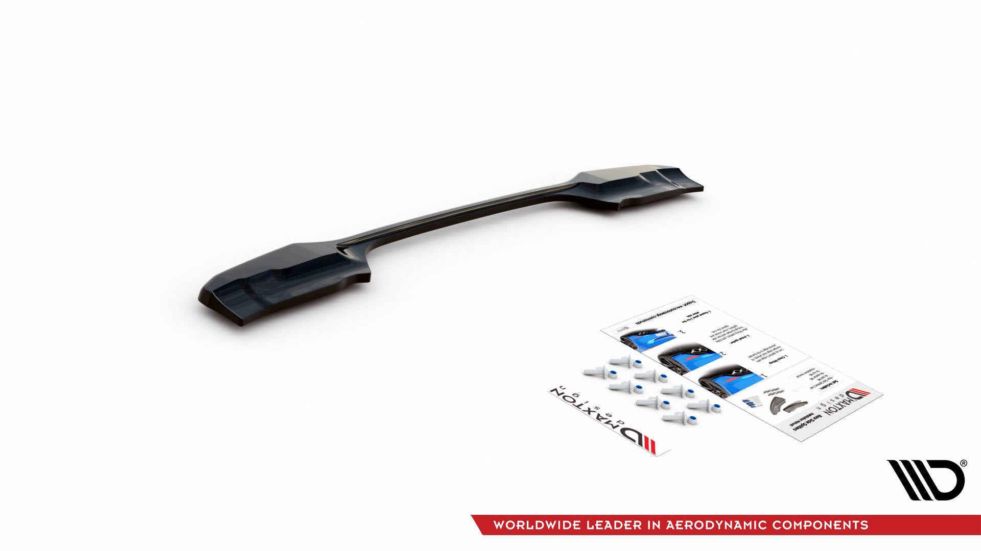 Maxton Design Heckansatz BMW X1 M-Paket F48 / F48 Facelift schwarz Hochglanz für BMW X1 F48