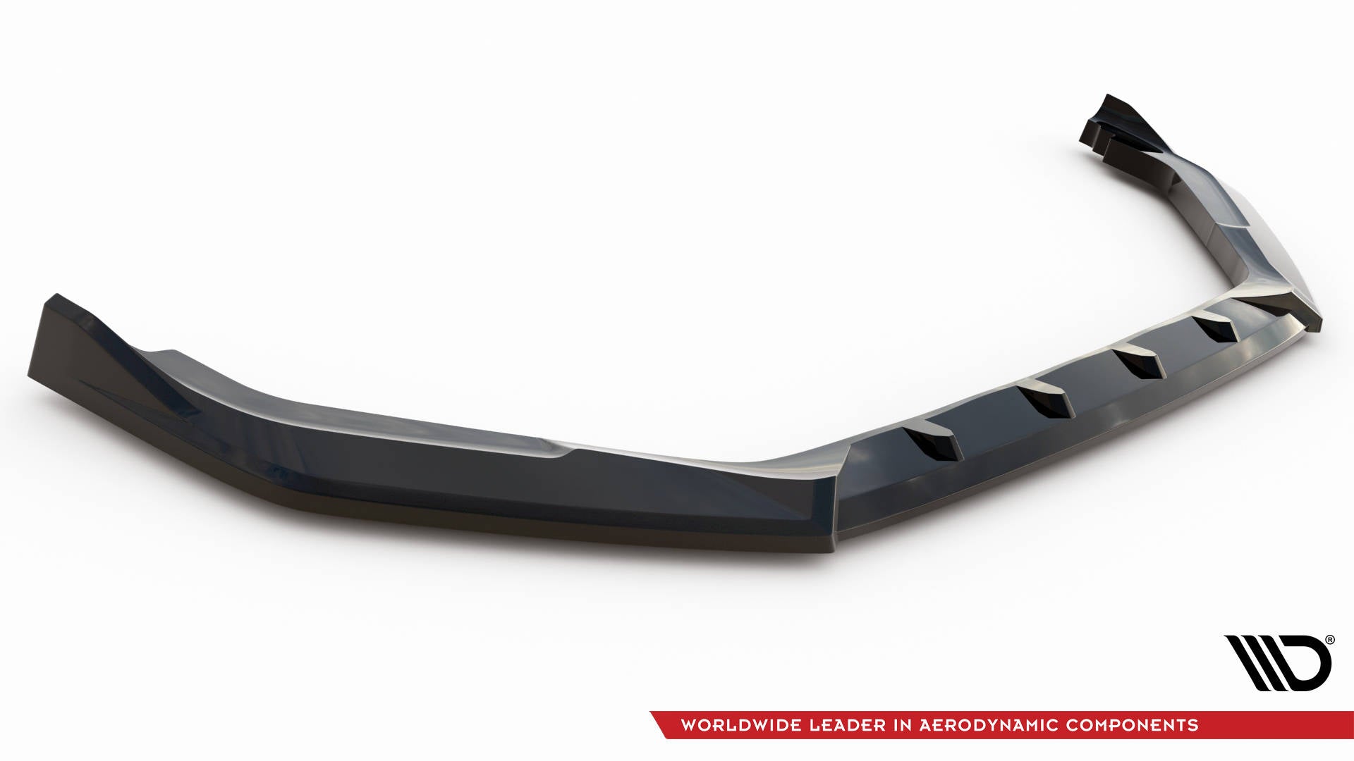 Maxton Design Street+ Spoilerlippe Front Ansatz V.2 passend für Honda Civic Type-R Mk 11 schwarz Hochglanz