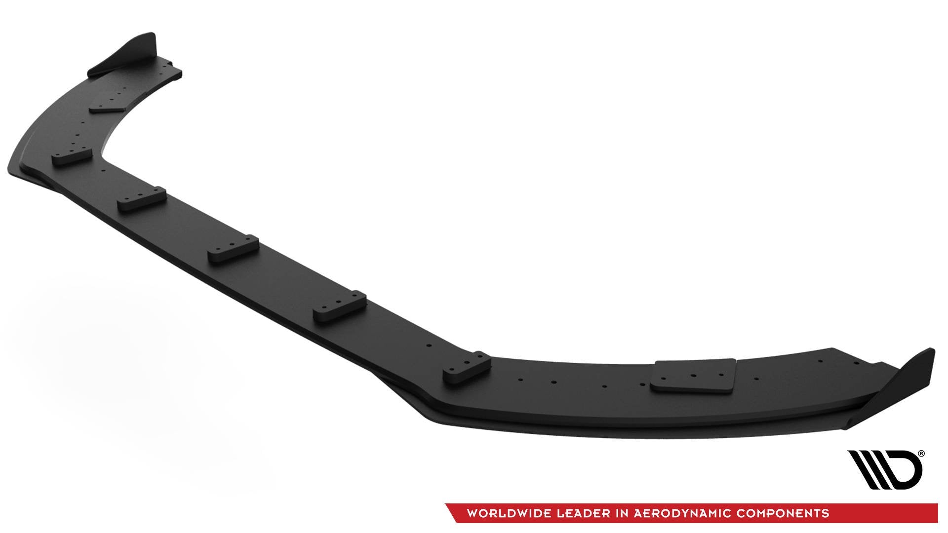 Maxton Design Street Pro Street+ Spoilerlippe Front Ansatz passend für + Front Stoßstangen Racing Flaps passend passend für Ford Fiesta Mk8 ST / ST-Line schwarz Hochglanz