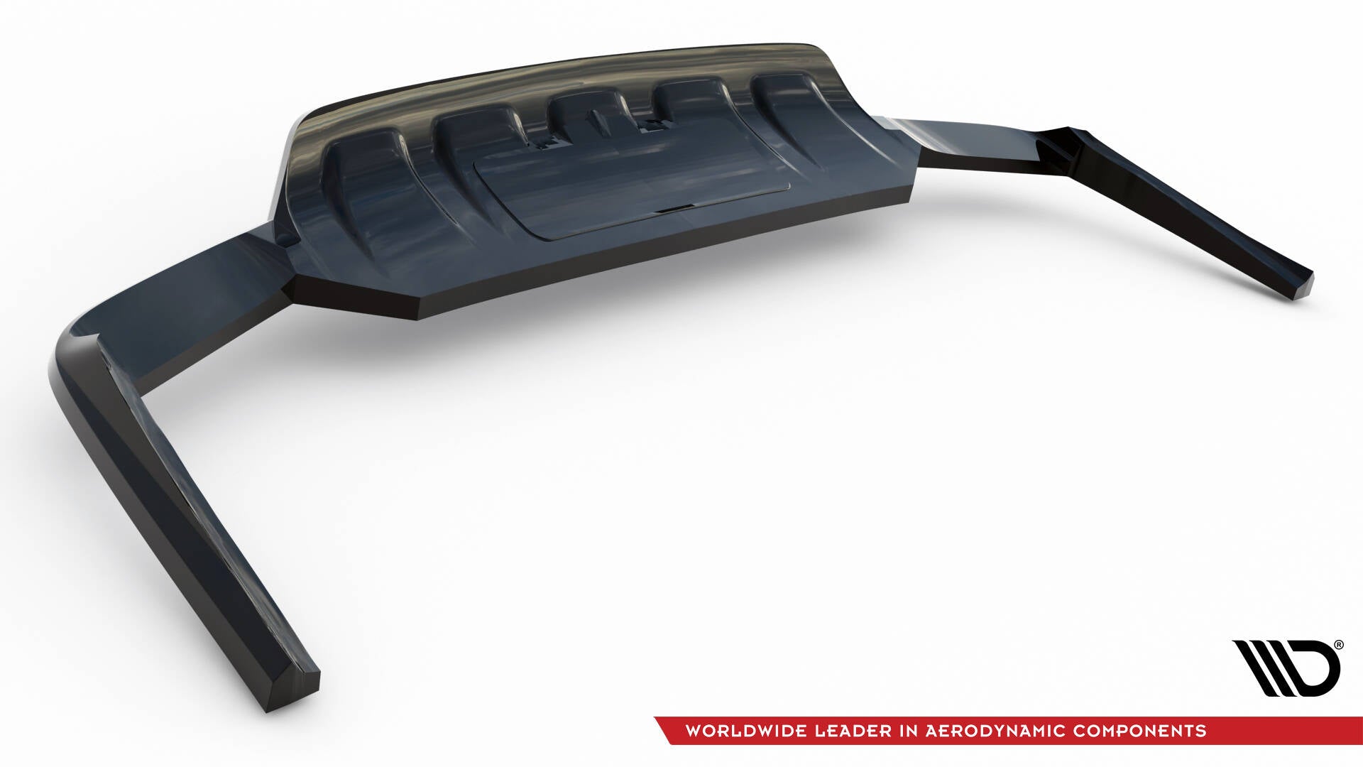 Maxton Design Street+ Mittlerer Diffusor RACE passend für Audi Q7 Mk2 schwarz Hochglanz