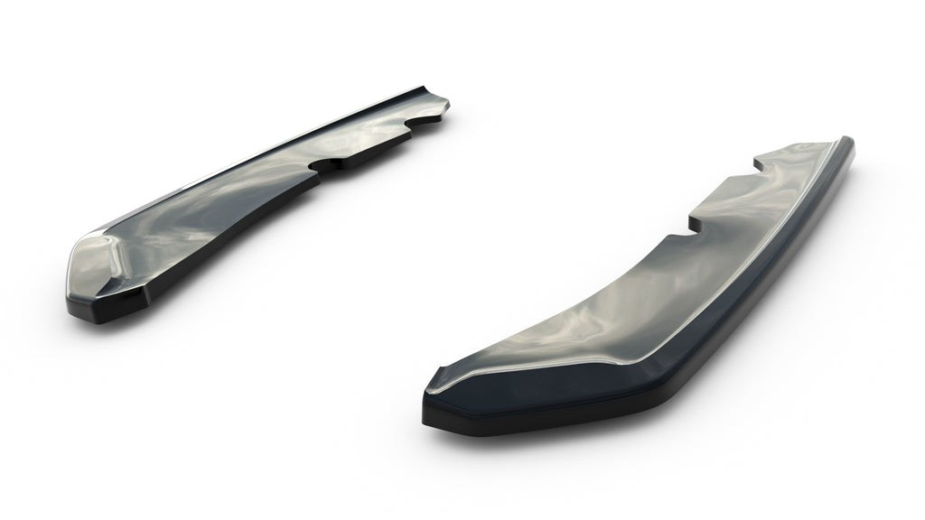Maxton Design Heck Ansatz Flaps Diffusor V.2 für BMW 2 Gran Coupe M-Paket F44 [2019-2024] | Schwarz Hochglanz | ABS-Kunststoff