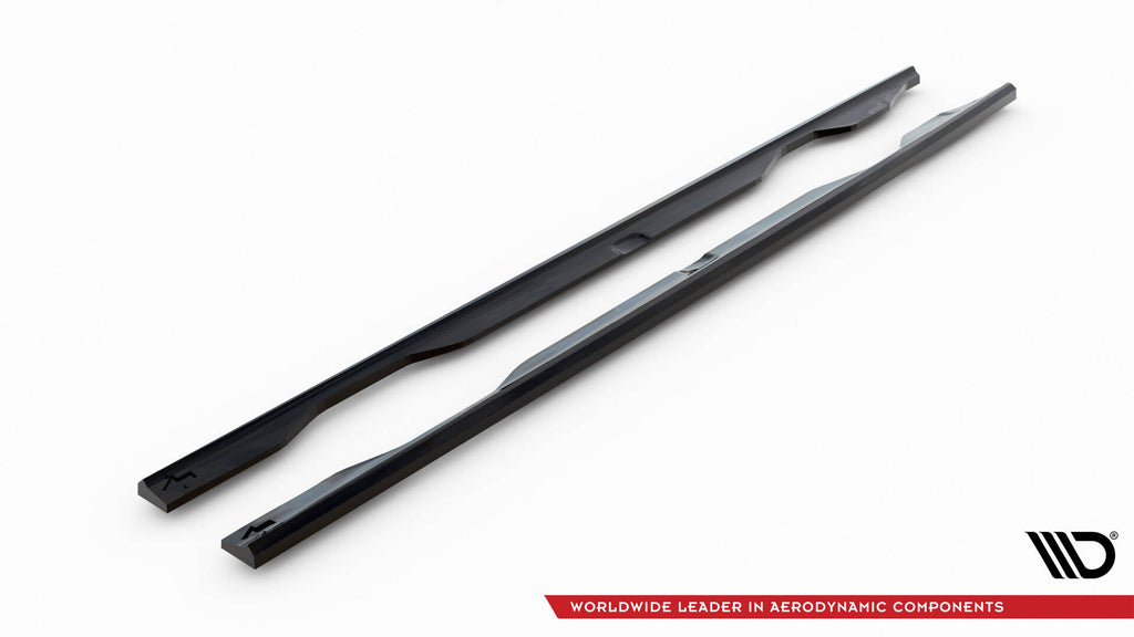 Maxton Design Street+ Seitenschweller Leisten passend für Renault Megane GT MK3 Facelift schwarz Hochglanz