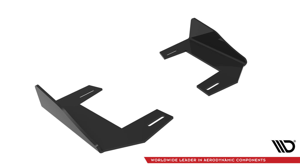 Maxton Design Hintere Seiten Flaps V.1 passend für BMW 1er M-Paket / M135i / 128ti F40 schwarz Hochglanz