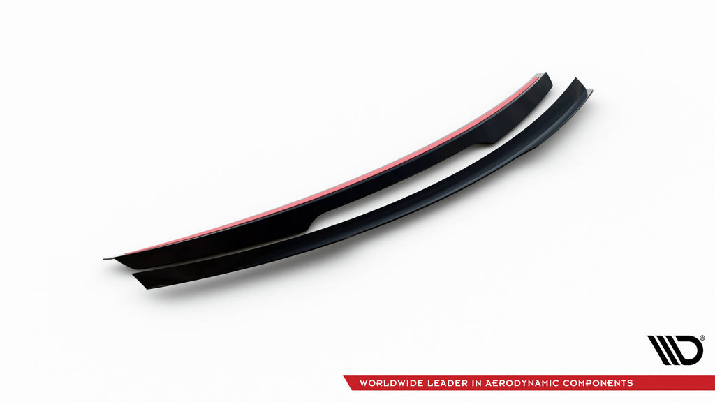 Maxton Design Spoiler CAP passend für Mercedes-Benz CLK Cabriolet A209 schwarz Hochglanz